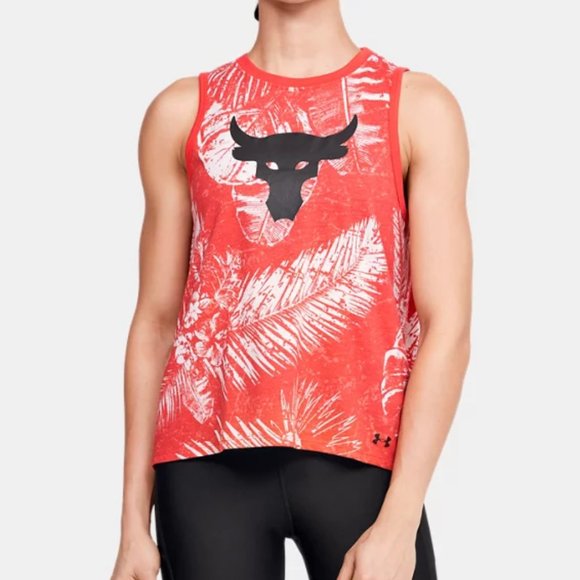 Under Armour Tops - 🌸SALE🌸 Under Armour Project Rock Aloha Camo Tank Red Women's Size 1359351 608